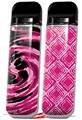 Skin Decal Wrap 2 Pack for Smok Novo v1 Alecias Swirl 02 Hot Pink VAPE NOT INCLUDED