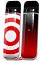 Skin Decal Wrap 2 Pack for Smok Novo v1 Bullseye Red and White VAPE NOT INCLUDED