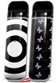 Skin Decal Wrap 2 Pack for Smok Novo v1 Bullseye Black and White VAPE NOT INCLUDED