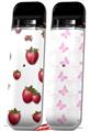 Skin Decal Wrap 2 Pack for Smok Novo v1 Strawberries on White VAPE NOT INCLUDED