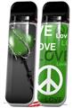Skin Decal Wrap 2 Pack for Smok Novo v1 Barbwire Heart Green VAPE NOT INCLUDED