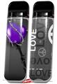 Skin Decal Wrap 2 Pack for Smok Novo v1 Barbwire Heart Purple VAPE NOT INCLUDED