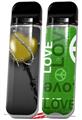 Skin Decal Wrap 2 Pack for Smok Novo v1 Barbwire Heart Yellow VAPE NOT INCLUDED