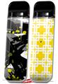 Skin Decal Wrap 2 Pack for Smok Novo v1 Abstract 02 Yellow VAPE NOT INCLUDED