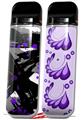 Skin Decal Wrap 2 Pack for Smok Novo v1 Abstract 02 Purple VAPE NOT INCLUDED