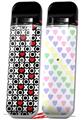 Skin Decal Wrap 2 Pack for Smok Novo v1 XO Hearts VAPE NOT INCLUDED