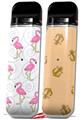 Skin Decal Wrap 2 Pack for Smok Novo v1 Flamingos on White VAPE NOT INCLUDED