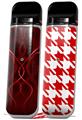 Skin Decal Wrap 2 Pack for Smok Novo v1 Abstract 01 Red VAPE NOT INCLUDED