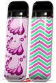 Skin Decal Wrap 2 Pack for Smok Novo v1 Petals Pink VAPE NOT INCLUDED