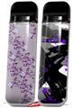 Skin Decal Wrap 2 Pack for Smok Novo v1 Victorian Design Purple VAPE NOT INCLUDED