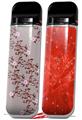 Skin Decal Wrap 2 Pack for Smok Novo v1 Victorian Design Red VAPE NOT INCLUDED