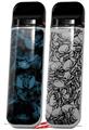 Skin Decal Wrap 2 Pack for Smok Novo v1 Skulls Confetti Blue VAPE NOT INCLUDED