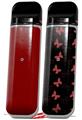 Skin Decal Wrap 2 Pack for Smok Novo v1 Solids Collection Red Dark VAPE NOT INCLUDED