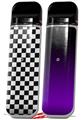 Skin Decal Wrap 2 Pack for Smok Novo v1 Checkered Canvas Black and White VAPE NOT INCLUDED