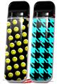 Skin Decal Wrap 2 Pack for Smok Novo v1 Smileys on Black VAPE NOT INCLUDED