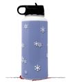 Skin Wrap Decal compatible with Hydro Flask Wide Mouth Bottle 32oz Snowflakes (BOTTLE NOT INCLUDED)