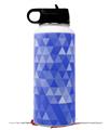 Skin Wrap Decal compatible with Hydro Flask Wide Mouth Bottle 32oz Triangle Mosaic Blue (BOTTLE NOT INCLUDED)
