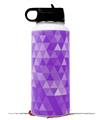 Skin Wrap Decal compatible with Hydro Flask Wide Mouth Bottle 32oz Triangle Mosaic Purple (BOTTLE NOT INCLUDED)