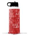 Skin Wrap Decal compatible with Hydro Flask Wide Mouth Bottle 32oz Triangle Mosaic Red (BOTTLE NOT INCLUDED)