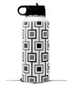 Skin Wrap Decal compatible with Hydro Flask Wide Mouth Bottle 32oz Squares In Squares (BOTTLE NOT INCLUDED)
