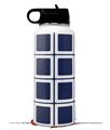 Skin Wrap Decal compatible with Hydro Flask Wide Mouth Bottle 32oz Squared Navy Blue (BOTTLE NOT INCLUDED)