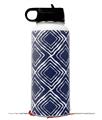 Skin Wrap Decal compatible with Hydro Flask Wide Mouth Bottle 32oz Wavey Navy Blue (BOTTLE NOT INCLUDED)