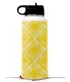 Skin Wrap Decal compatible with Hydro Flask Wide Mouth Bottle 32oz Wavey Yellow (BOTTLE NOT INCLUDED)