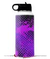 Skin Wrap Decal compatible with Hydro Flask Wide Mouth Bottle 32oz Halftone Splatter Hot Pink Purple (BOTTLE NOT INCLUDED)