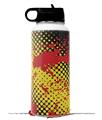 Skin Wrap Decal compatible with Hydro Flask Wide Mouth Bottle 32oz Halftone Splatter Yellow Red (BOTTLE NOT INCLUDED)