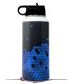 Skin Wrap Decal compatible with Hydro Flask Wide Mouth Bottle 32oz HEX Blue (BOTTLE NOT INCLUDED)