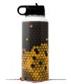 Skin Wrap Decal compatible with Hydro Flask Wide Mouth Bottle 32oz HEX Yellow (BOTTLE NOT INCLUDED)