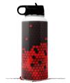 Skin Wrap Decal compatible with Hydro Flask Wide Mouth Bottle 32oz HEX Red (BOTTLE NOT INCLUDED)
