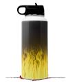 Skin Wrap Decal compatible with Hydro Flask Wide Mouth Bottle 32oz Fire Yellow (BOTTLE NOT INCLUDED)