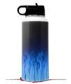 Skin Wrap Decal compatible with Hydro Flask Wide Mouth Bottle 32oz Fire Blue (BOTTLE NOT INCLUDED)