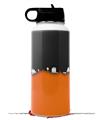 Skin Wrap Decal compatible with Hydro Flask Wide Mouth Bottle 32oz Ripped Colors Black Orange (BOTTLE NOT INCLUDED)