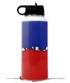 Skin Wrap Decal compatible with Hydro Flask Wide Mouth Bottle 32oz Ripped Colors Blue Red (BOTTLE NOT INCLUDED)