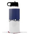 Skin Wrap Decal compatible with Hydro Flask Wide Mouth Bottle 32oz Ripped Colors Blue White (BOTTLE NOT INCLUDED)