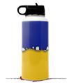 Skin Wrap Decal compatible with Hydro Flask Wide Mouth Bottle 32oz Ripped Colors Blue Yellow (BOTTLE NOT INCLUDED)