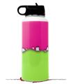 Skin Wrap Decal compatible with Hydro Flask Wide Mouth Bottle 32oz Ripped Colors Hot Pink Neon Green (BOTTLE NOT INCLUDED)