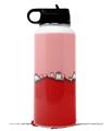 Skin Wrap Decal compatible with Hydro Flask Wide Mouth Bottle 32oz Ripped Colors Pink Red (BOTTLE NOT INCLUDED)