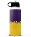 Skin Wrap Decal compatible with Hydro Flask Wide Mouth Bottle 32oz Ripped Colors Purple Yellow (BOTTLE NOT INCLUDED)