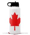 Skin Wrap Decal compatible with Hydro Flask Wide Mouth Bottle 32oz Canadian Canada Flag (BOTTLE NOT INCLUDED)