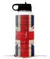 Skin Wrap Decal compatible with Hydro Flask Wide Mouth Bottle 32oz Painted Faded and Cracked Union Jack British Flag (BOTTLE NOT INCLUDED)