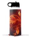 Skin Wrap Decal compatible with Hydro Flask Wide Mouth Bottle 32oz Fire Flower (BOTTLE NOT INCLUDED)
