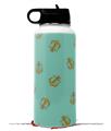 Skin Wrap Decal compatible with Hydro Flask Wide Mouth Bottle 32oz Anchors Away Seafoam Green (BOTTLE NOT INCLUDED)