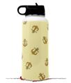 Skin Wrap Decal compatible with Hydro Flask Wide Mouth Bottle 32oz Anchors Away Yellow Sunshine (BOTTLE NOT INCLUDED)
