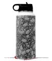 Skin Wrap Decal compatible with Hydro Flask Wide Mouth Bottle 32oz Scattered Skulls Gray (BOTTLE NOT INCLUDED)