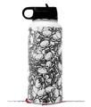 Skin Wrap Decal compatible with Hydro Flask Wide Mouth Bottle 32oz Scattered Skulls White (BOTTLE NOT INCLUDED)
