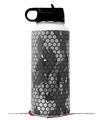 Skin Wrap Decal compatible with Hydro Flask Wide Mouth Bottle 32oz HEX Mesh Camo 01 Gray (BOTTLE NOT INCLUDED)