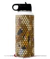 Skin Wrap Decal compatible with Hydro Flask Wide Mouth Bottle 32oz HEX Mesh Camo 01 Orange (BOTTLE NOT INCLUDED)